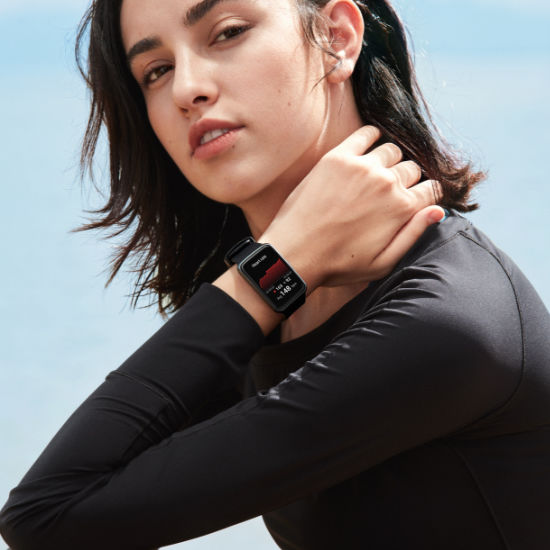 girl wearing a watch