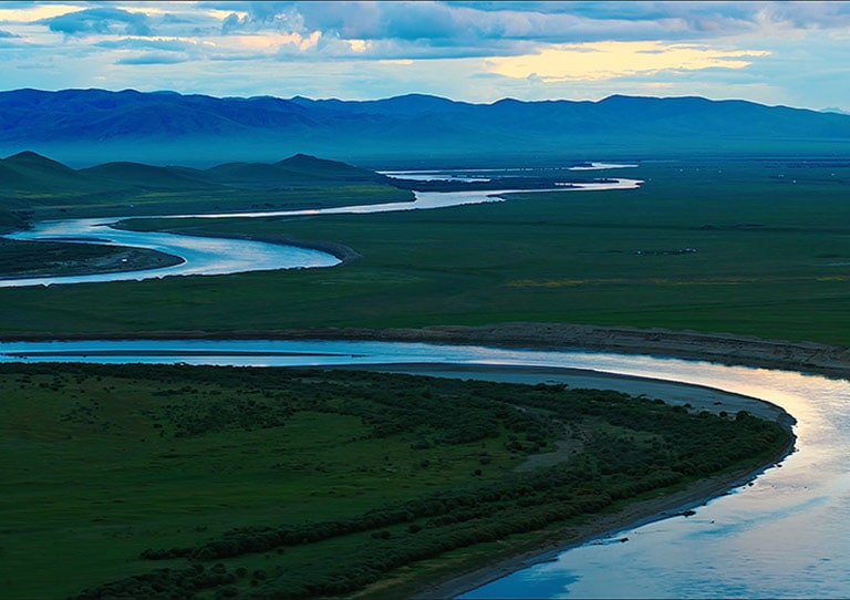 river surrounded by land