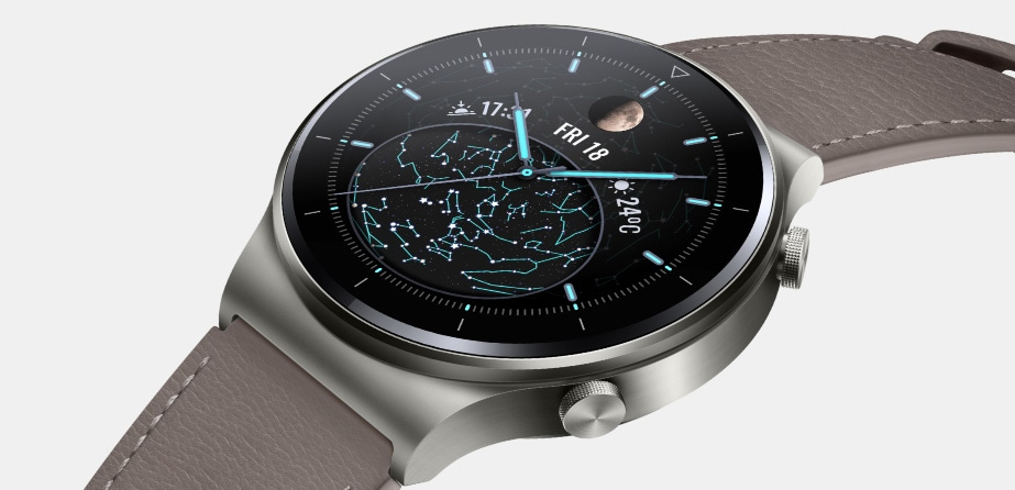 big watch with grey straps